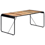 vidaXL Table à manger 180x90x76 cm Bois de récupération massif