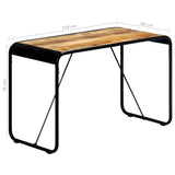 vidaXL Table à manger 180x90x76 cm Bois de récupération massif