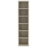 vidaXL Armoire à CD Chêne sonoma 21x20x88 cm Bois d'ingénierie