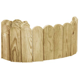 vidaXL Rouleaux de bordure 3 pcs 120 cm bois de pin imprégné