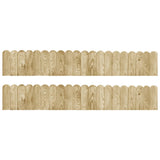 vidaXL Rouleaux de bordure 3 pcs 120 cm bois de pin imprégné