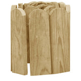 vidaXL Rouleaux de bordure 3 pcs 120 cm bois de pin imprégné