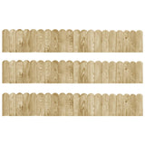 vidaXL Rouleaux de bordure 3 pcs 120 cm bois de pin imprégné