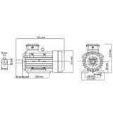 vidaXL Moteur monophasé Aluminium 1,5kW/2 CH 2 pôles 2800 tr/min