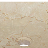 vidaXL Lavabo Crème 40x40x10 cm Marbre