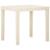 vidaXL Table de jardin Blanc 79x65x72 cm Plastique (plusieurs options disponibles)