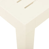 vidaXL Table de jardin Blanc 79x65x72 cm Plastique