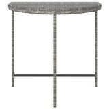 vidaXL Table de jardin Noir 80x50x75 cm Résine tressée