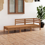 vidaXL Salon de jardin 3 pcs Marron miel Bois de pin massif (plusieurs options disponibles)