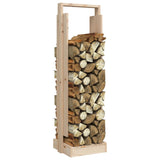 vidaXL Porte-bûches 33,5x30x110 cm Bois massif de pin