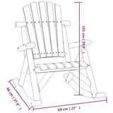 vidaXL Ensemble de salon de jardin 3 pcs bois massif d'épicéa