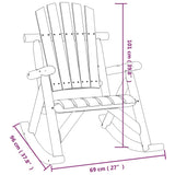 vidaXL Ensemble de salon de jardin 4 pcs bois massif d'épicéa