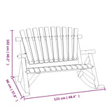 vidaXL Ensemble de salon de jardin 4 pcs bois massif d'épicéa