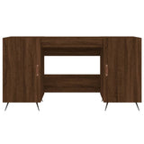 vidaXL Bureau chêne marron 140x50x75 cm bois d'ingénierie